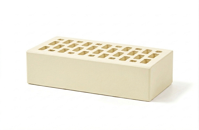 Картинка Кирпич - Облицовочный кирпич Облицовочный Одинарный : М-150 размером 120x250x65. Цвет белый, производство Терекс кирпичный завод 