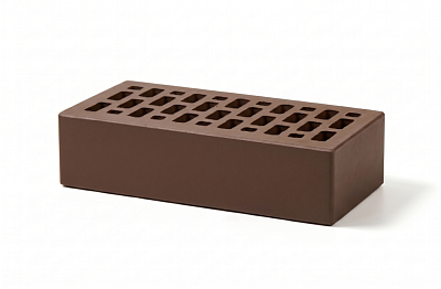 Картинка Кирпич - Облицовочный кирпич Облицовочный Одинарный : М-150 размером 120x250x65. Цвет коричневый, производство Терекс кирпичный завод 