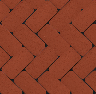 Брусчатка красная "Лондон" классик R